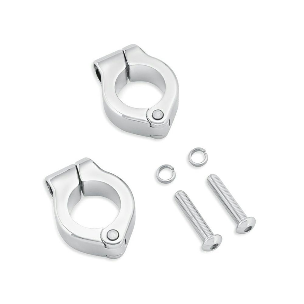 【68000171】ハーレー純正 LEDフォグランプエンジンガードクランプキットLED Fog Lamp Engine Guard Clamp Kit - Chrome/EVOツーリング/M8ツーリング&トライク/TCツーリング&トライク|HARLEY-Life