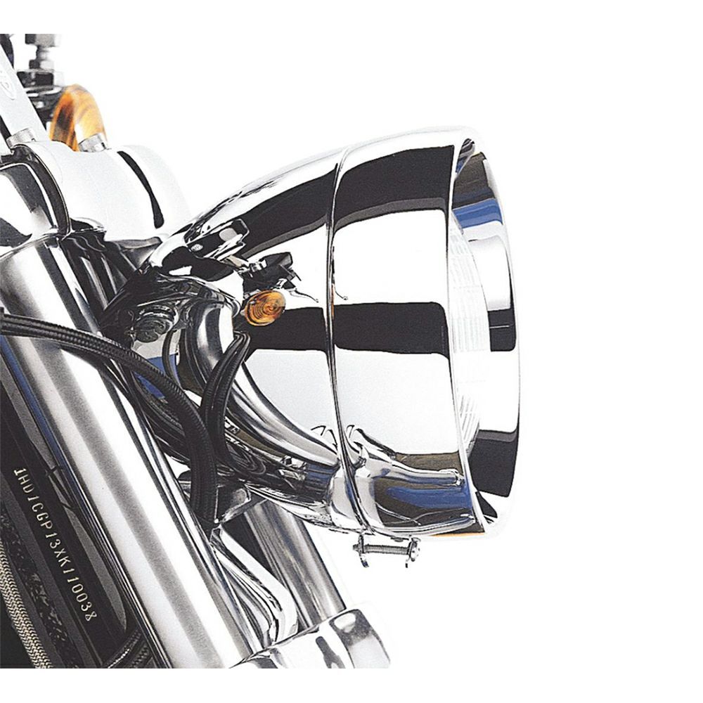 【69624-99A】ハーレー純正　フレンチ・トリムリング・コレクション Headlamp Trim Ring／EVOソフテイル／TCソフテイル／スポーツスター／ダイナ／