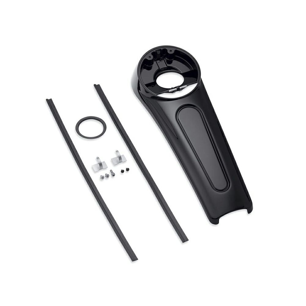 【70900463】ハーレー純正　グロスブラック・コンソールキット CB通信ポートなしGloss Black Console Kit - without CB Communications Port／M8ツーリング&トライク／TCツーリング&トライク画像