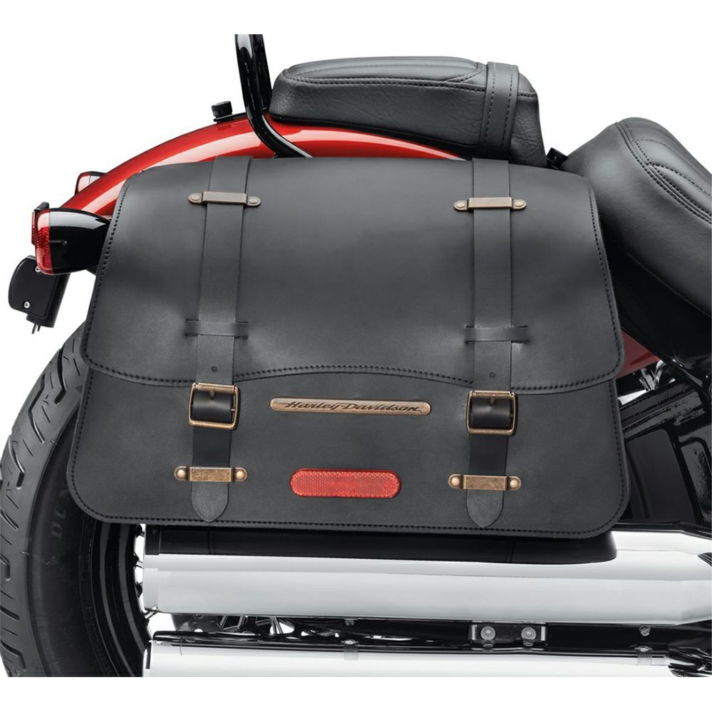 【90201552A】ハーレー純正　H-Dデタッチャブル・レザー・サドルバッグ／ノスタルジックスタイルH-D Detachables Leather Saddlebags Nostalgic Style／M8ソフテイル｜HARLEY-Life