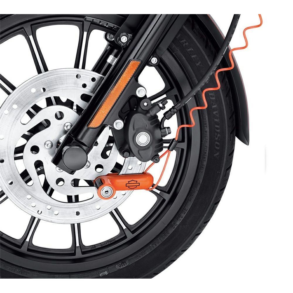 ハーレー純正 ディスクブレーキロック リマインダーコードOrange Disc Brake Lock and Reminder Cord  EVOソフテイル EVOダイナ EVOツーリング M8ソフテイル M8ツーリングトライク 【当店限定販売】