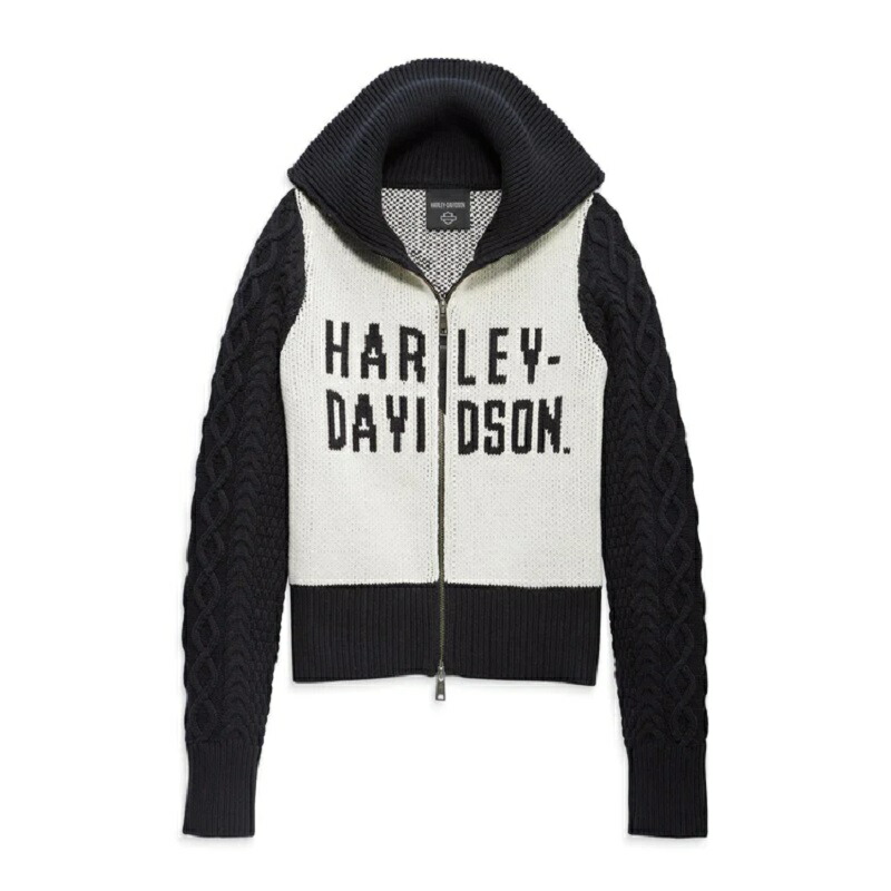 HARLEY-DAVIDSON 完全無欠（ハーレーダビッドソン）ウィメンズ アルティザン ジップ 向こう正面 自動二輪車 ティーシャツ_96423-23VW