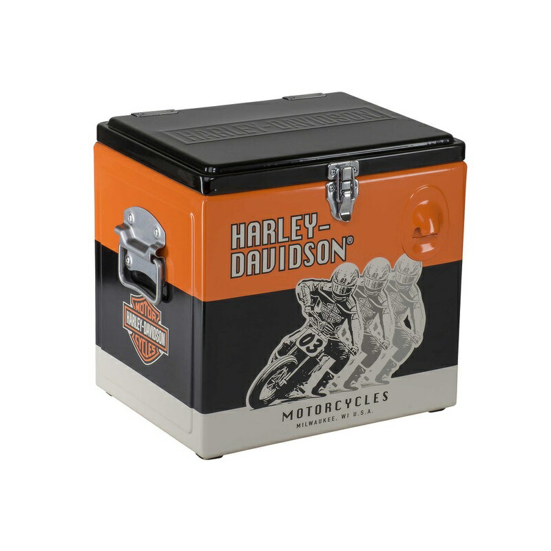 楽天市場】ハーレーダビッドソン レーシングレトロメタルクーラー