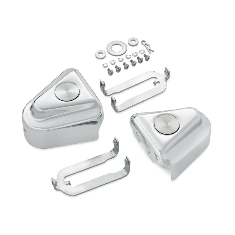 【47596-91B】ハーレー純正 スイングアーム・アクスルカバー/クローム Chrome Rear Axle Covers