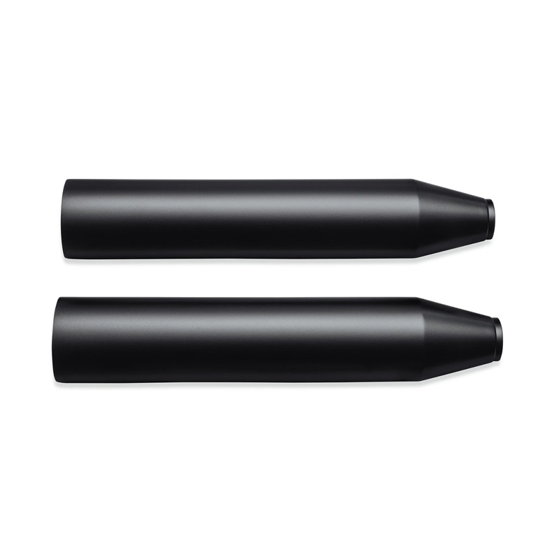 【65400461】ハーレー純正 サテンブラックマフラーシールド／ロング Satin Black Muffler Shields - Long