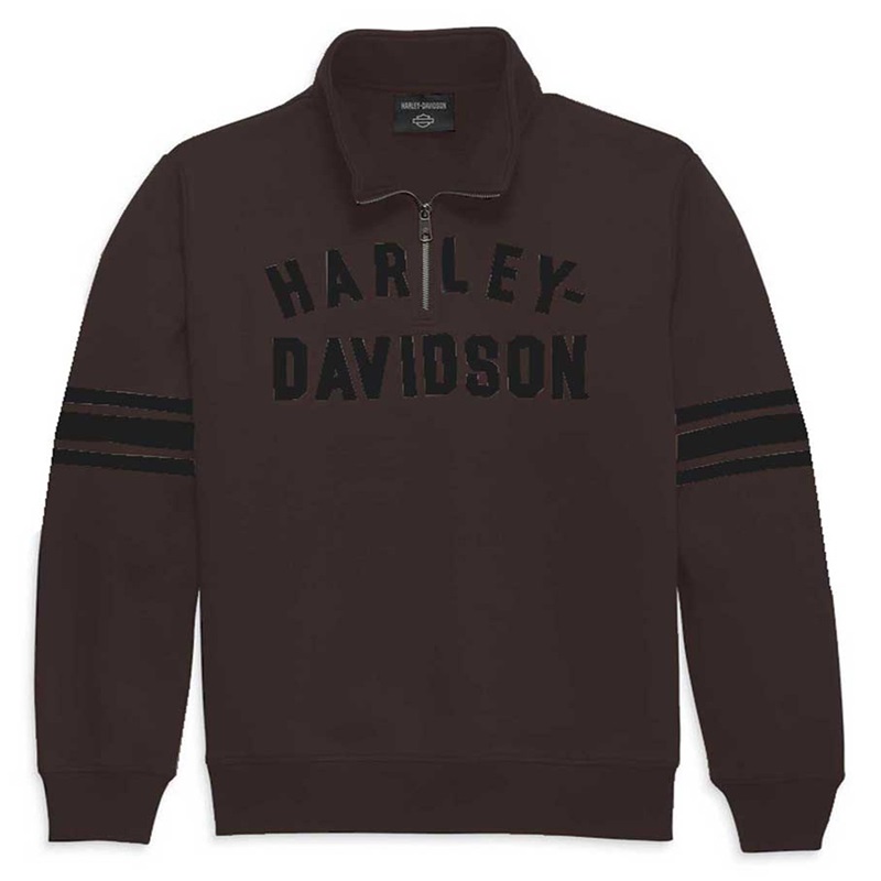HARLEY-DAVIDSON 純正（ハーレーダビッドソン）メンズ ステープル1/4ジッププルオーバー_96015-23VM