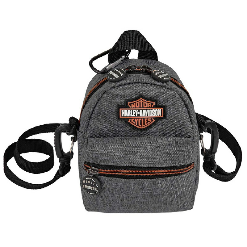 HARLEY-DAVIDSON バックパック 黒/オレンジ HARLEY-DAVIDSON 純正（ハーレーダビッドソン）ハーレー