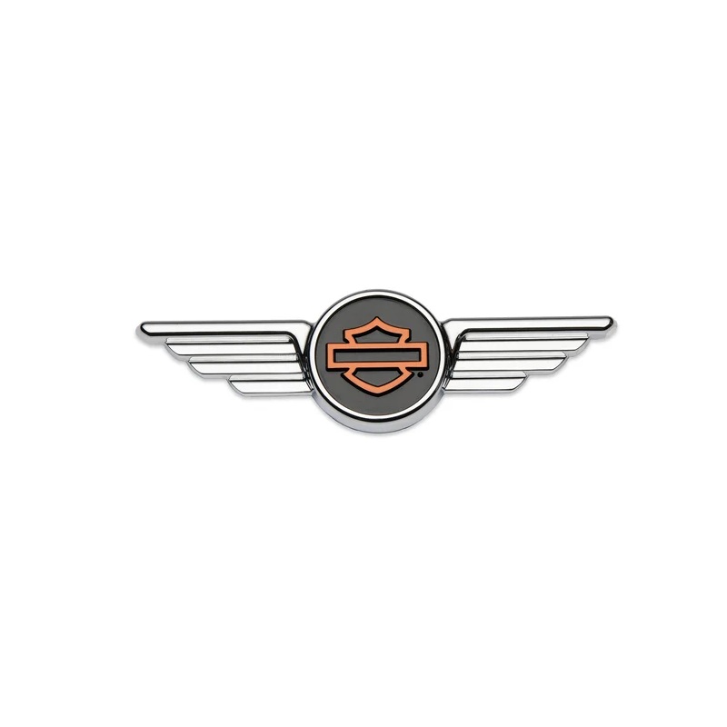 【 14101836 】ハーレー純正　クロームウイングドバー＆シールドデコレイティブメダリオン Chrome Winged Bar & Shield Decorative Medallion