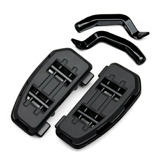 【50502668】ハーレー純正　スイッチバック ミニフットボード＆マウントキット　ブラックアノダイズド Switchback Mini Footboard and Mount Kit