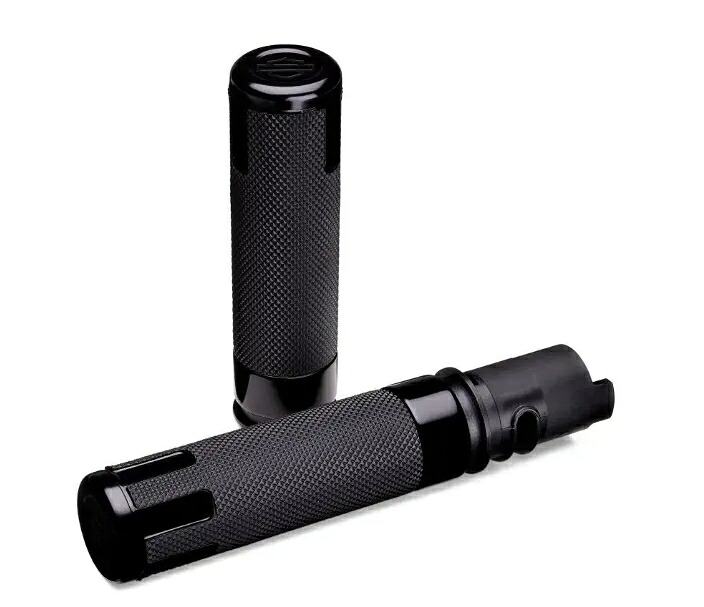 【56100564】ハーレー純正 スイッチバックハンドグリップ ブラック アノダイズド/SWITCH BACK HAND GRIPS — BLACK ANODIZED|HARLEY-Life