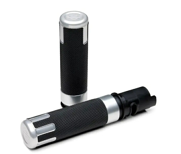 【56100565】ハーレー純正 スイッチバックハンドグリップ クリア アノダイズド/SWITCH BACK HAND GRIPS — CLEAR ANODIZED|HARLEY-Life