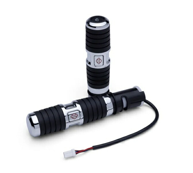 【 56100714 】ハーレー純正　カフナヒーテッドハンドグリップ　クローム/Kahuna Heated HAND GRIPS ― Chrome
