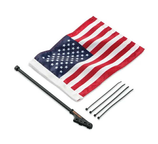 【94616-98】ハーレー純正 アメリカンフラッグキット-シーシーバー AMERICAN FLAG KIT-Sissy bar