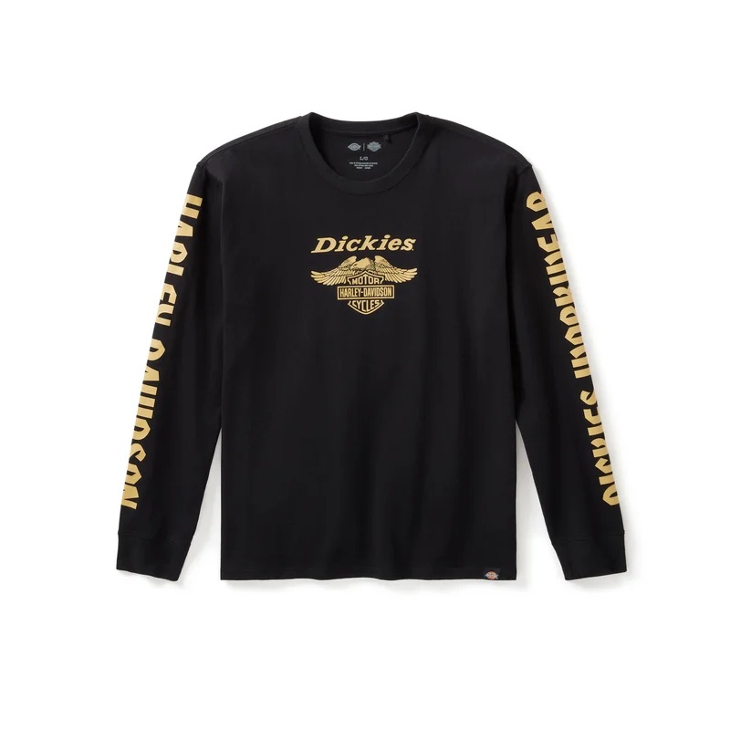 HARLEY-DAVIDSON 純正（ハーレーダビッドソン）メンズ Dickies x H-D ヘビーウェイト ロングスリーブ イーグルTシャツ_97427-25VM