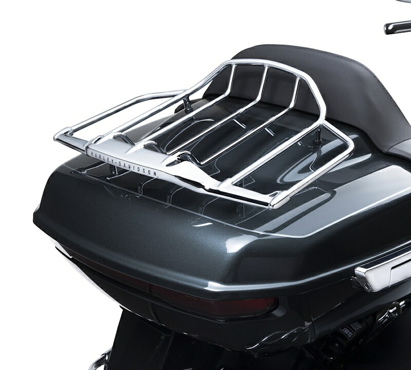 【53001084】ハーレー純正 エアウイング・ツアーパックラゲッジラック Air Wing Tour-Pak Gloss Black Luggage Rack｜HARLEY-Life