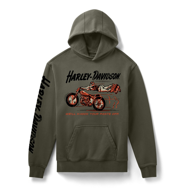 HARLEY-DAVIDSON 純正(ハーレーダビッドソン)メンズ HD ノック・ユア・パンツ・オフ プルオーバー フリース パーカー_96382-26VM|HARLEY-Life
