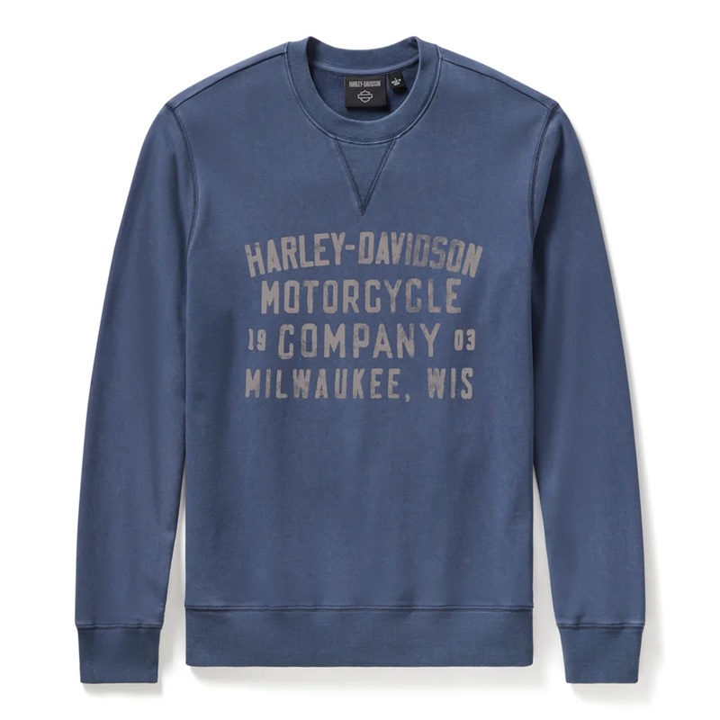 HARLEY-DAVIDSON 純正（ハーレーダビッドソン）メンズ H-D ウォッシュド クルーネック_96711-25VM