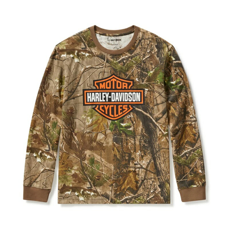 HARLEY-DAVIDSON 純正（ハーレーダビッドソン）メンズ H-D Realtree APG ロングスリーブTシャツ/ロンT_96721-25VM
