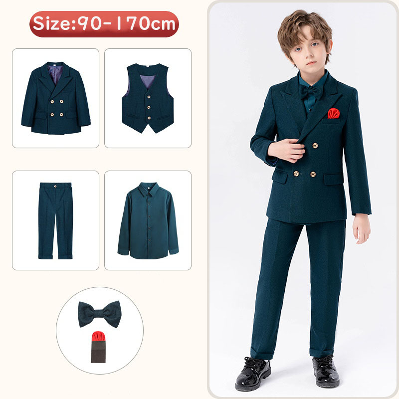 送料無料 入学式 スーツ 男の子 長ズボン フォーマルスーツ 5点セット 6点セット 男の子 グリーン 子供スーツ 卒業式 スーツ 小学生 入学式 入園式 卒園式 セットアップ キッズスーツ 男の子 子供服 上下セット 長袖 ジュアル 人気 礼服 キッズ 卒業式 七五三 お宮参り