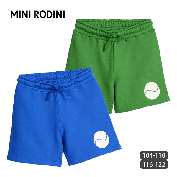 オーガニックコットン テニスショートパンツ Mini Rodini コットン オーガニックコットン テニスウェア キッズスウェットショートパンツ 男の子 オーガニック コットン 子供服 スウェット パンツ テニスウェア ユニセックス ファッション スポーツ 春夏 Kids 男の子