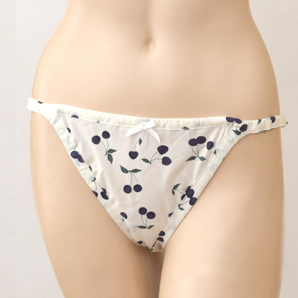 Nanadecor オーガニックコットン 誕生日 オーガニック さくらんぼショーツ プレゼント ショーツ コットン フリル