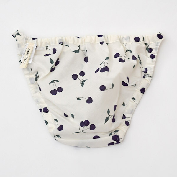 Nanadecor オーガニックコットン 誕生日 オーガニック さくらんぼショーツ プレゼント ショーツ コットン フリル