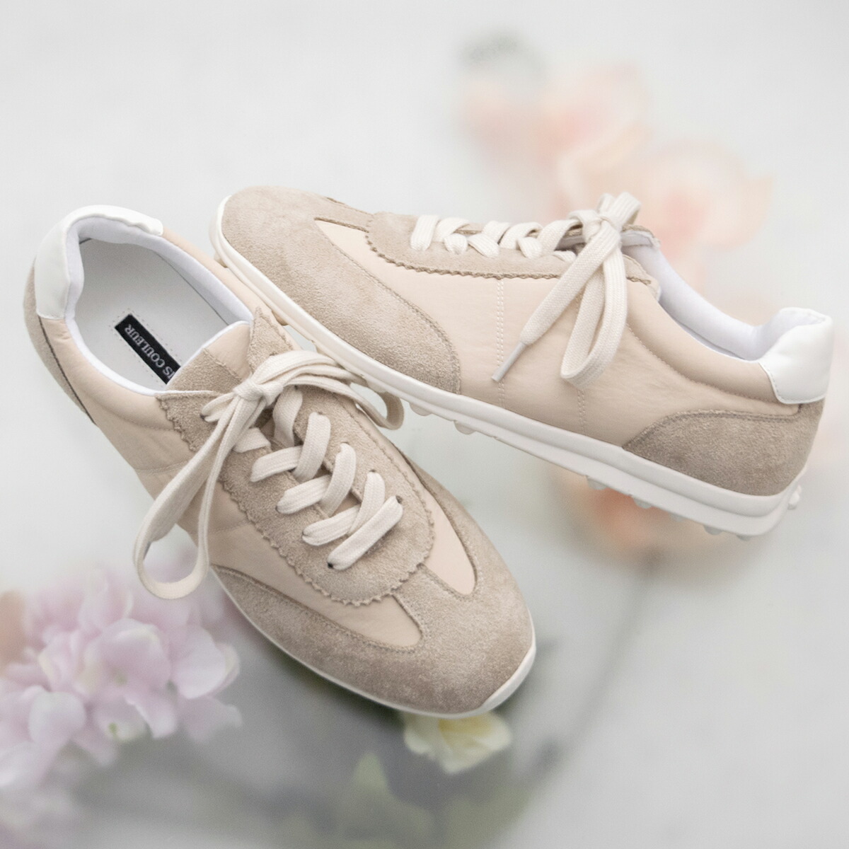 PARADIS COULEUR パラディクルール 異素材コンビロープロファイルスニーカー