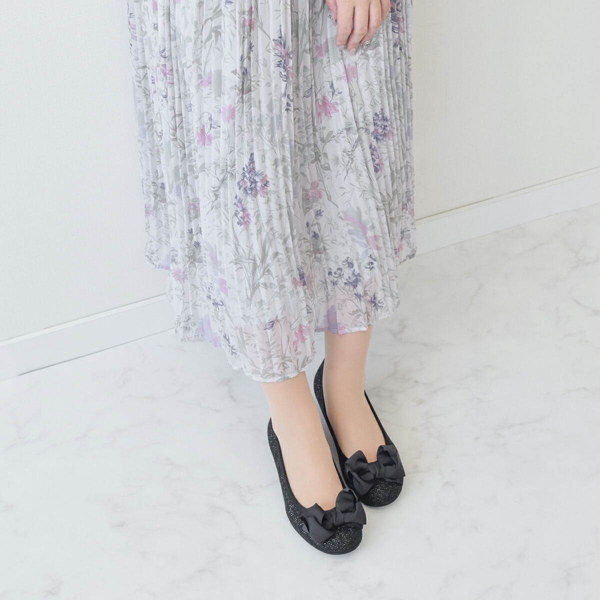 Bridget Birkin Walk ブリジットバーキン グログランリボンウォーキングパンプス