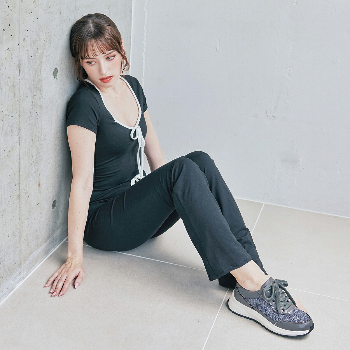 Bridget Birkin ビジューレーンコンビスニーカー|HARMONY PRODUCTS