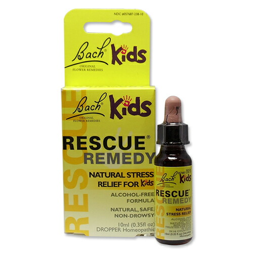[お子さまの成長をサポート]キッズ バッチフラワー レスキューレメディー 10ml アルコールフリー Bach Kids RESCUE Remedy - 10m 健康サプリメント 栄養補助食品 海外 アメリカ