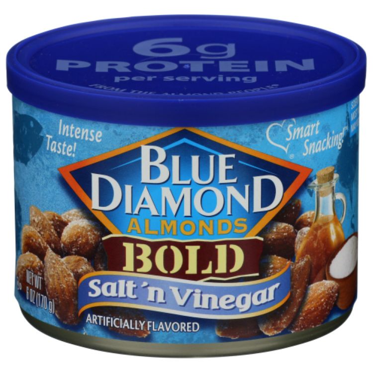 [12個セット]ブルーダイヤモンド アーモンドソルト＆ビネガー Blue Diamond Almond Salt N Vinegar 6OZ 【お取り寄せ商品】【合わせて買いたい】