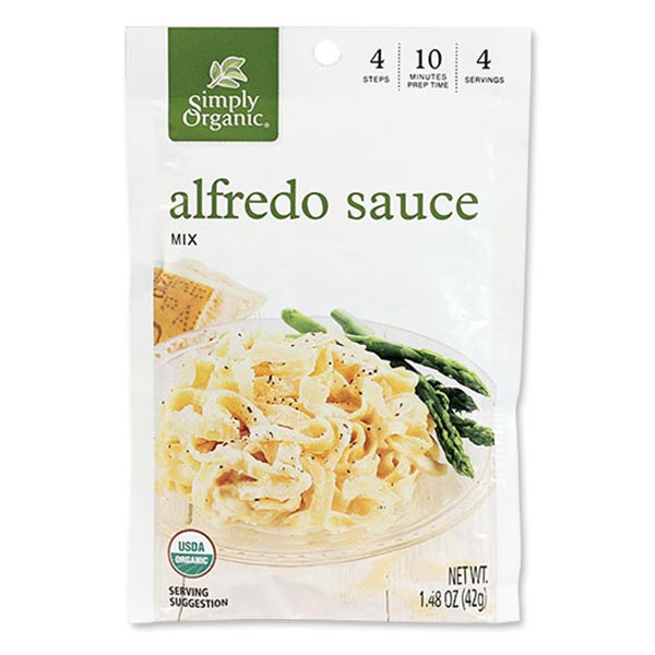 【最大1000円OFFクーポン】[いつもの料理の味付けに]Simply Organic Alfredo Sauce Mix 1.48 oz.（42g）シンプリーオーガニック アルフレドソースミックス42g カルボナーラ オーガニック ベジタリアン 有機 国際品質 海外 アメリカ 有名ブランド 米国画像