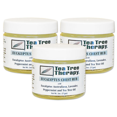 [しっとりボディケア][3個セット] ティーツリーセラピー ユーカリ チェストラブ (ユーカリバーム) 57g Tea Tree Therapy Eucalyptus Chest Rub 2 oz