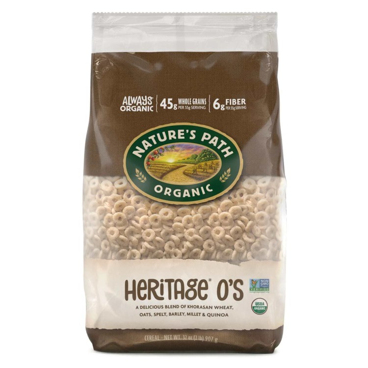 ネイチャーズパス オーガニック ヘリテージ O'S コールドシリアル 32オンス エコパックバッグ Nature's Path Organic Heritage O'S Cold Cereal 32oz EcoPac Bag 【お取り寄せ商品】【合わせて買いたい】