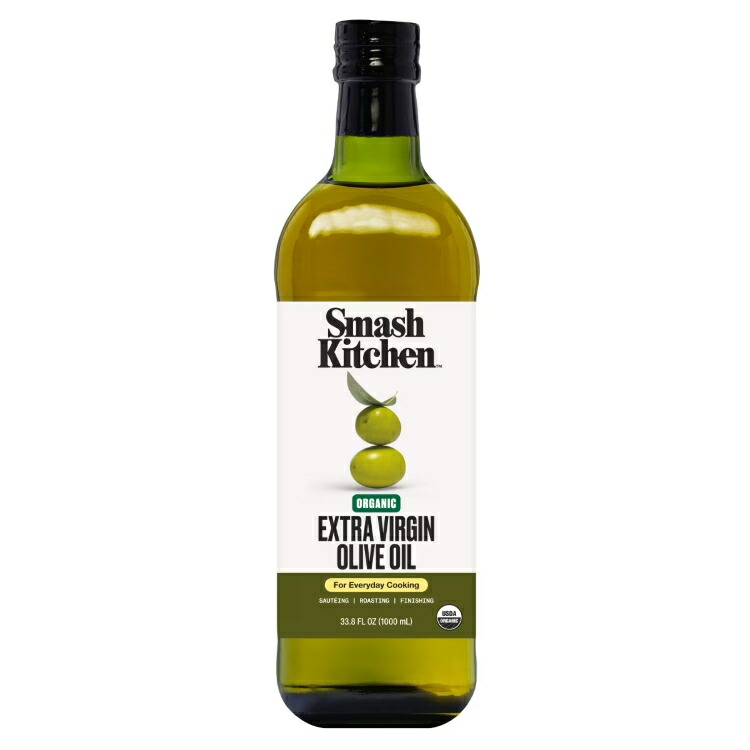 スマッシュキッチン オーガニック クラシック エクストラバージンオリーブオイル 1L Smash Kitchen Organic Classic Extra Virgin Olive Oil, 33.8 fl oz 【お取り寄せ商品】