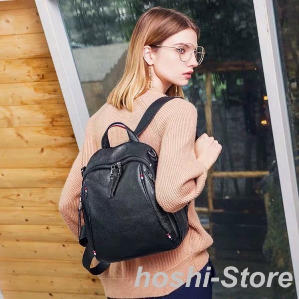 リュックメンズリュックサック 本革牛皮デイパックビジネスバックパックレザー通い通学旅する出張アウトドア銀輪鞄袋男女兼用