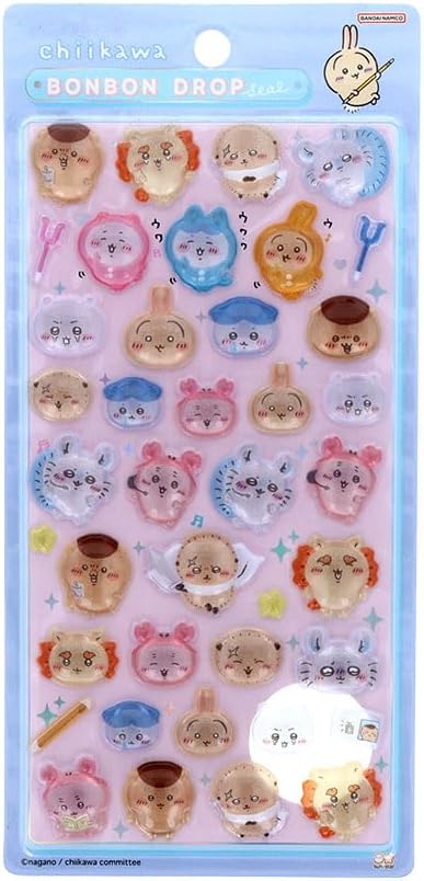 楽天市場】4種セット ちいかわ ボンボンドロップシール ハチワレ