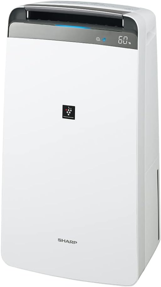 展示品　シャープ 衣類乾燥 除湿機 CV-P180-W プラズマクラスター 7000 18L/日 ハイパワー 20畳 リビング 上下左右スイング コンプレッサー方式 キャスター付　福島南倉庫｜めぐりの杜
