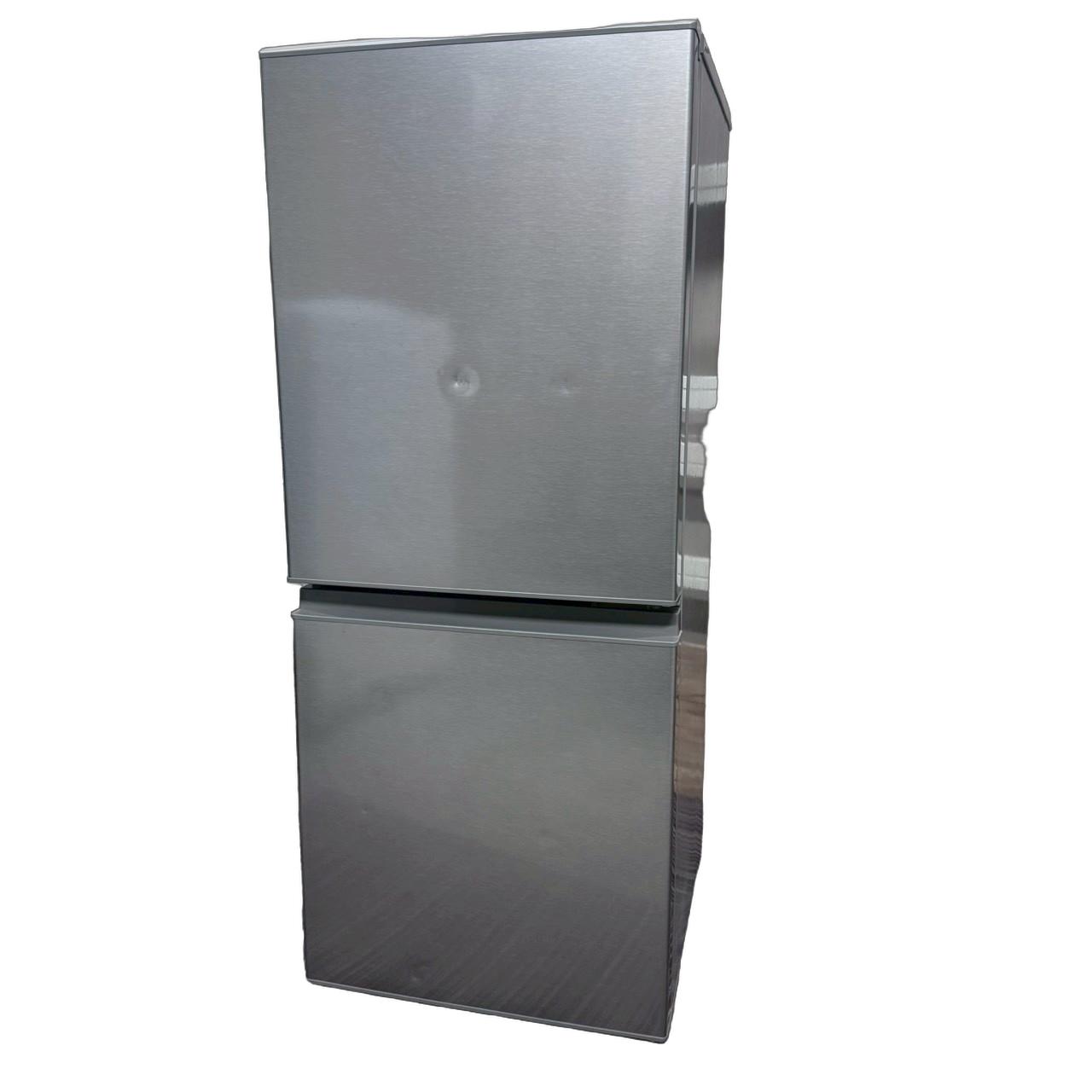 送料無料 aqua ノンフロン冷凍冷蔵庫 AQR-14PBK 冷蔵庫 SIMPLE＋ シャイニーシルバー AQR-14PBK(S) [幅49.5cm /135L /2