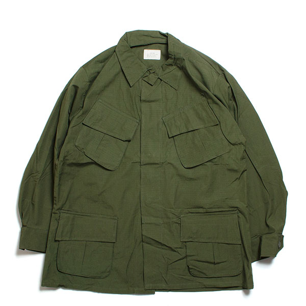 ジャングルファティーグジャケット　　　　　　　リップストップ4th 60s USA製 実物 米軍 ジャングルファティーグ ジャケット 4th