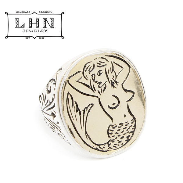 LHN Jewelry リング エルエイチエヌジュエリー 指輪 Mermaid Signet Ring ハンドメイド アメリカ製画像