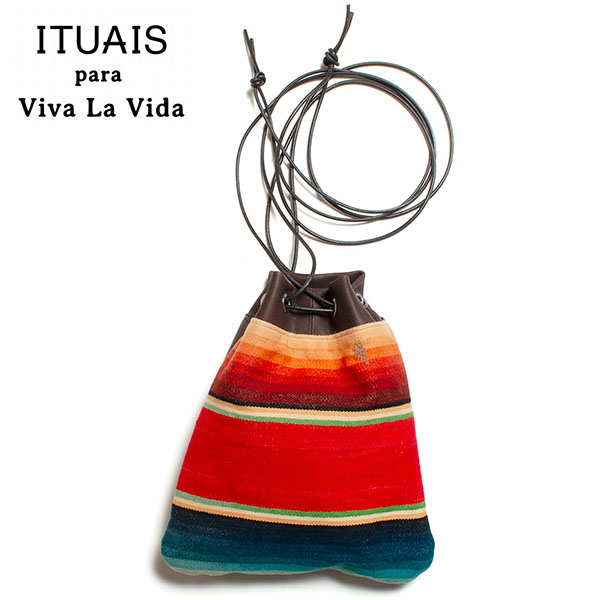 【大売り出し30%OFF】 ITUAIS イトゥアイス Diferente Series Pequeno Mexican Sarape ディフェレンチシリーズ 合切袋御徒面子 日本製