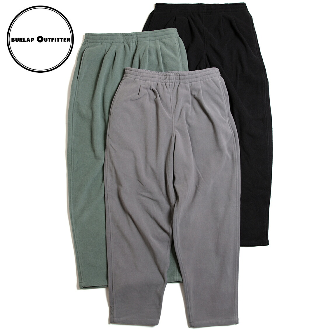 【大売り出し30%OFF】 BURLAP OUTFITTER バーラップアウトフィッター FREECE TRACK PANT フリース 貨物自動車ズボン下