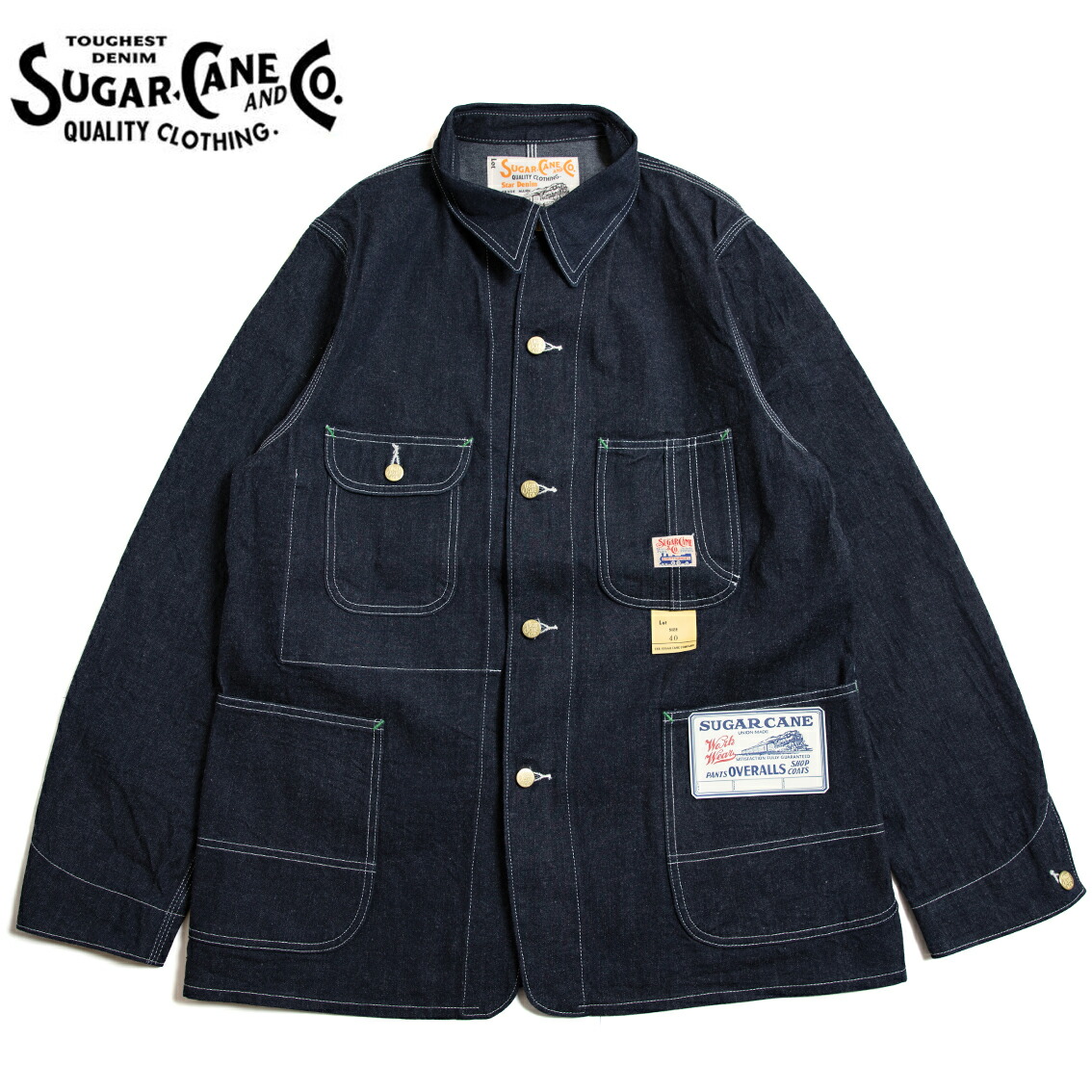 シュガーケーン　SUGAR CANE　ワークジャケット SUGAR CANE(シュガーケーン) ワークジャケット CANVAS PADDED