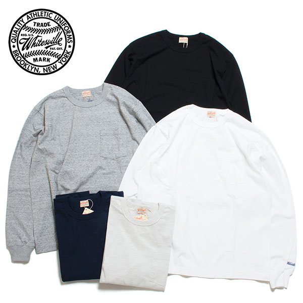 WHITESVILLE ホワイツビル LONG SLEEVE POCKET T-SHIRT ロング衣袂 隠し ティーシャツ WV68849 日本製