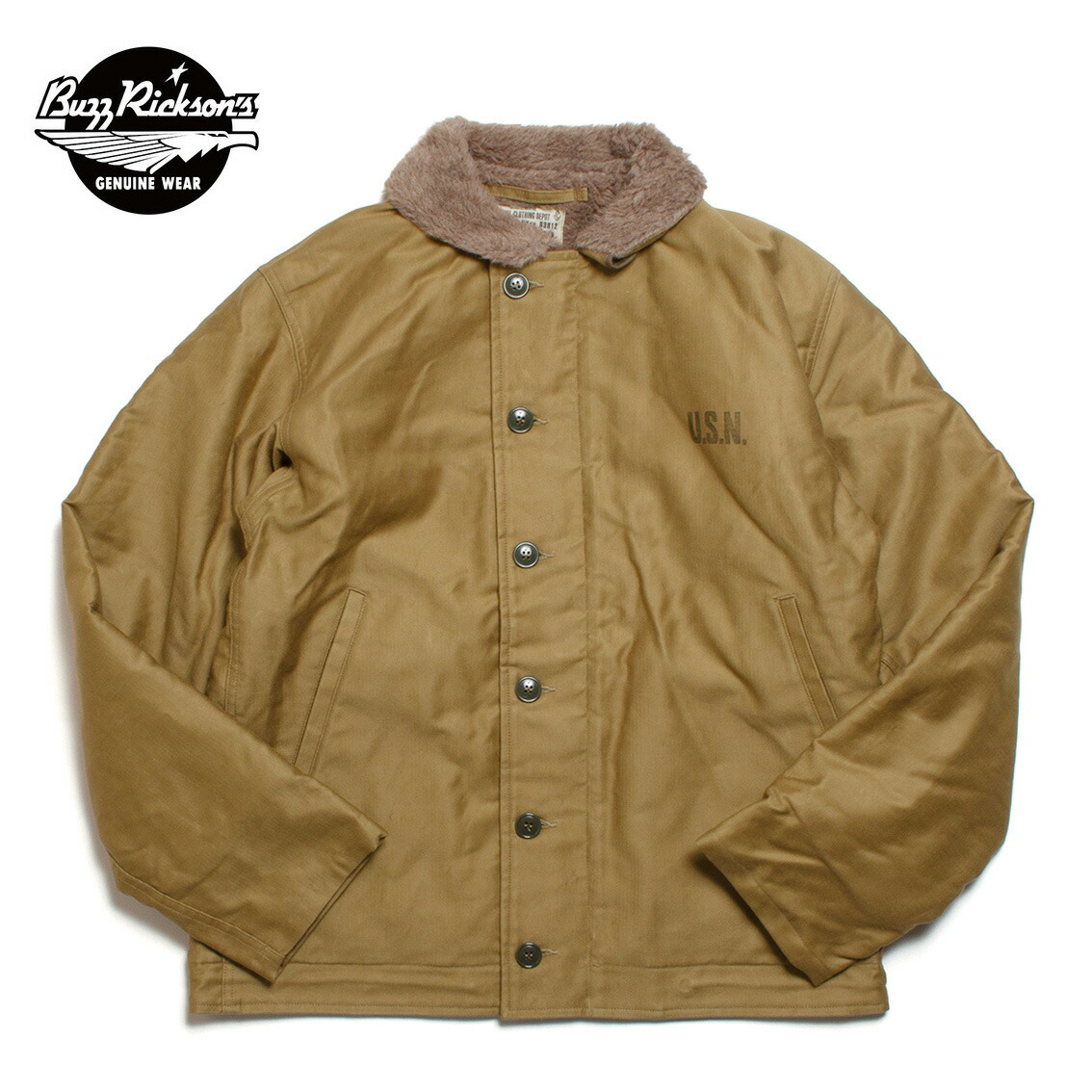 楽天市場】バズリクソンズ BUZZ RICKSON'S N-1 カーキ