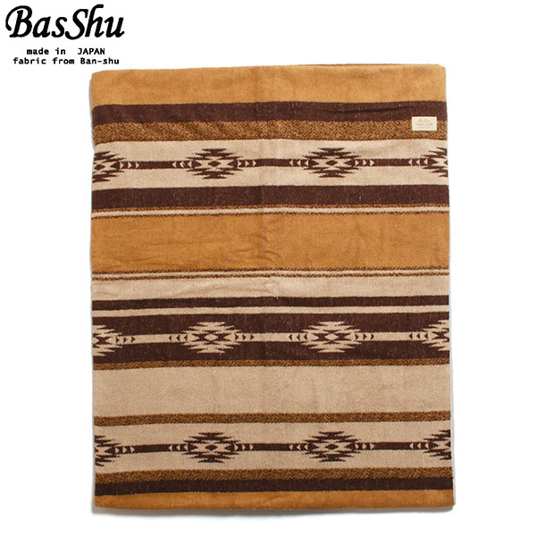 BasShu ウール ブランケット / Border KHAKI 人気の新作 Border / Blanket Wool KHAKI Store Online BasShu