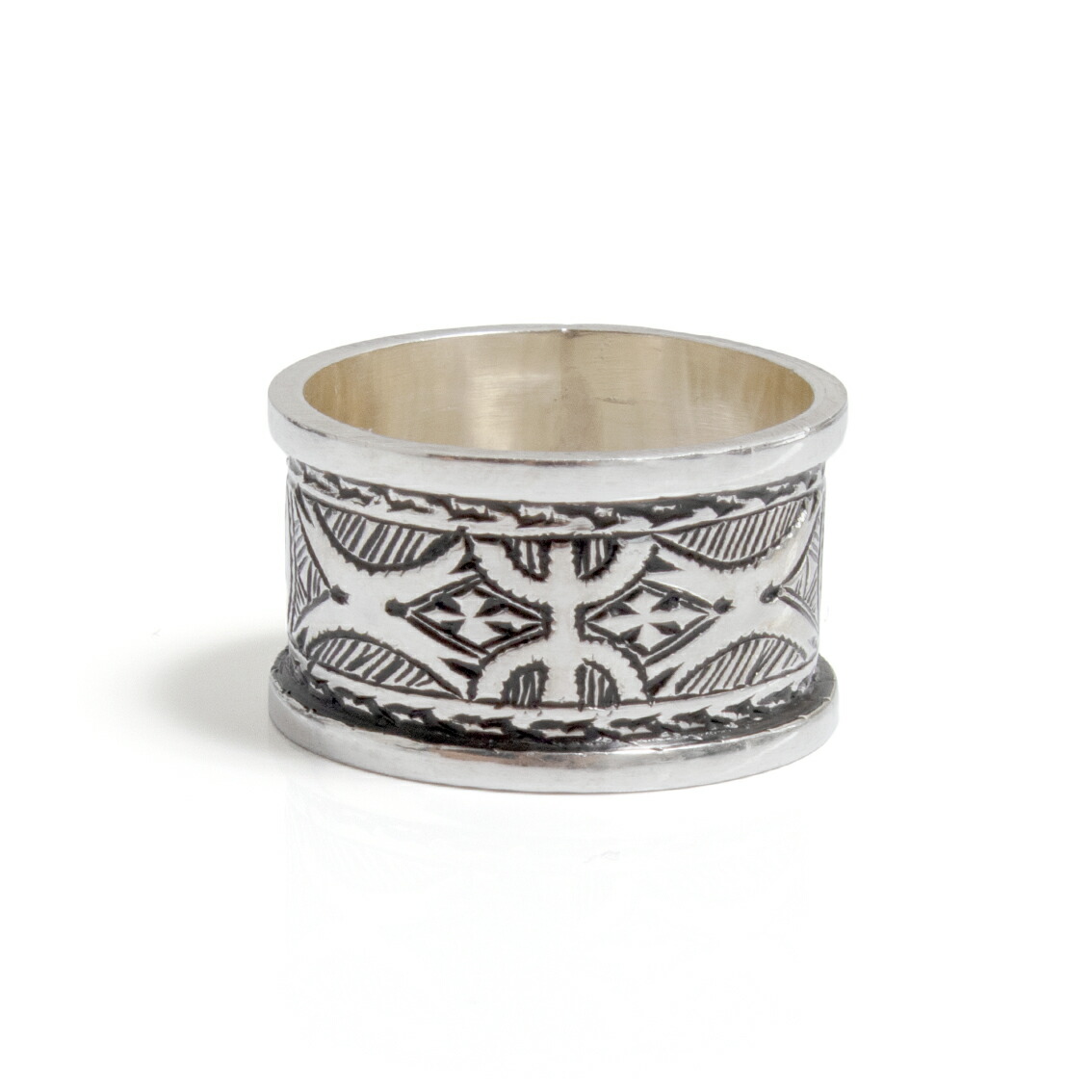 TOUAREG SILVER トゥアレグシルバー SILVER RING 輪っか しろがね色 2-BE-21号 B