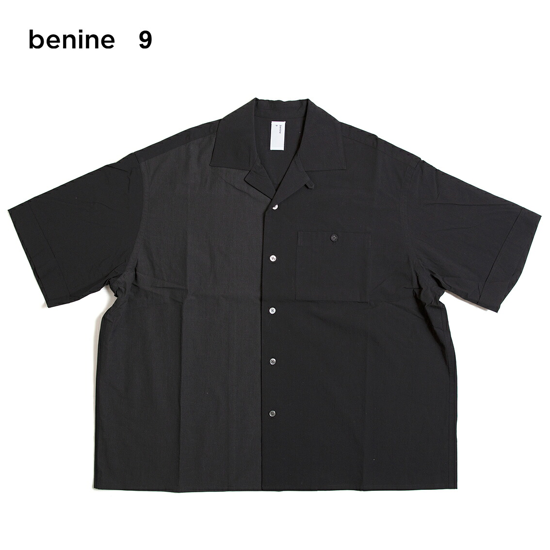 benine 9 ビナイン Organic Cotton H/S Organic Cotton Shirt オーガニックコットン ハーフスリーブ シャツ BN0126-406｜HARTLEY 店