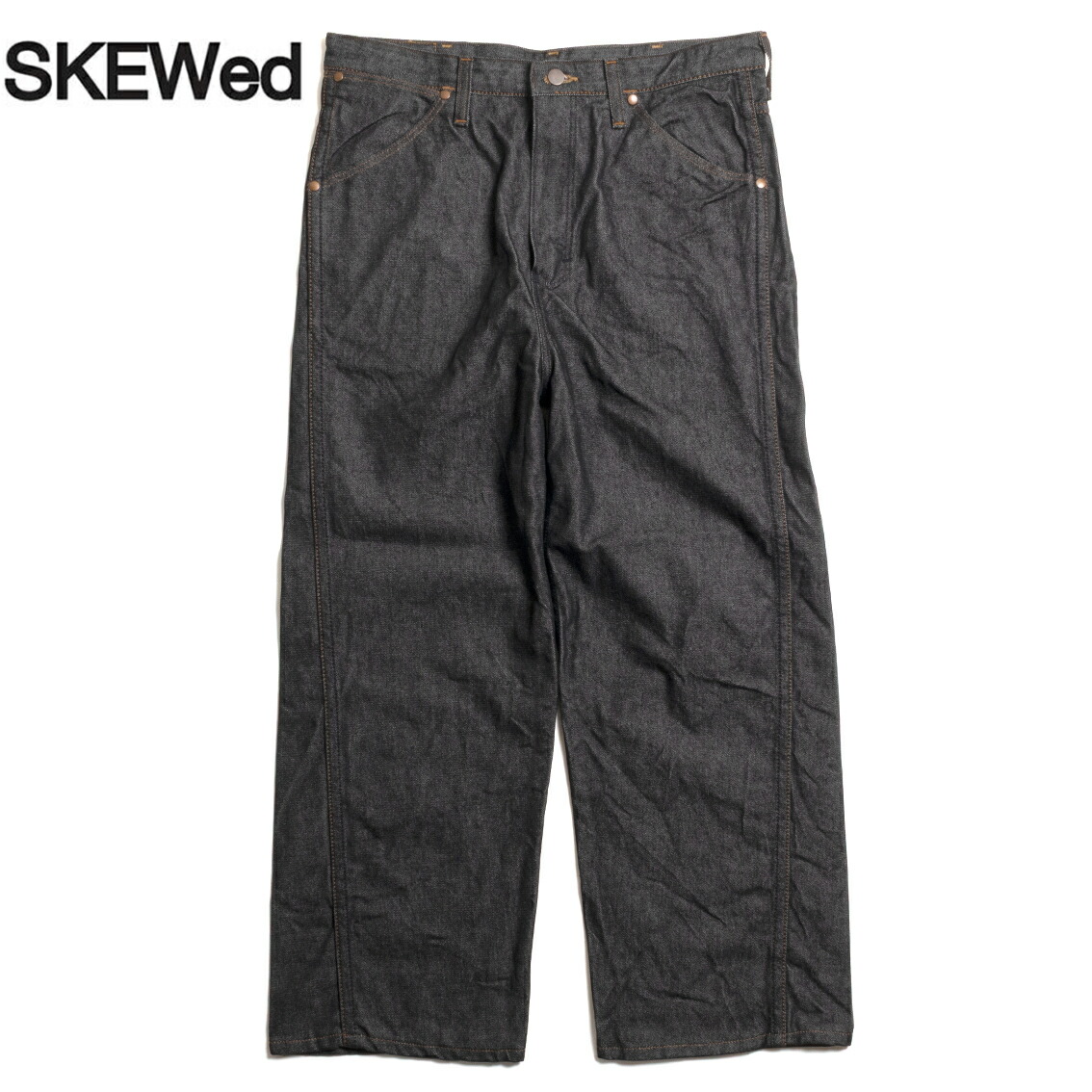 SKEWed スキュー 13MWZ Watch Pocket Pants (WR) ストレートパンツ HS113-101 BLACK RINSE|HARTLEY 店